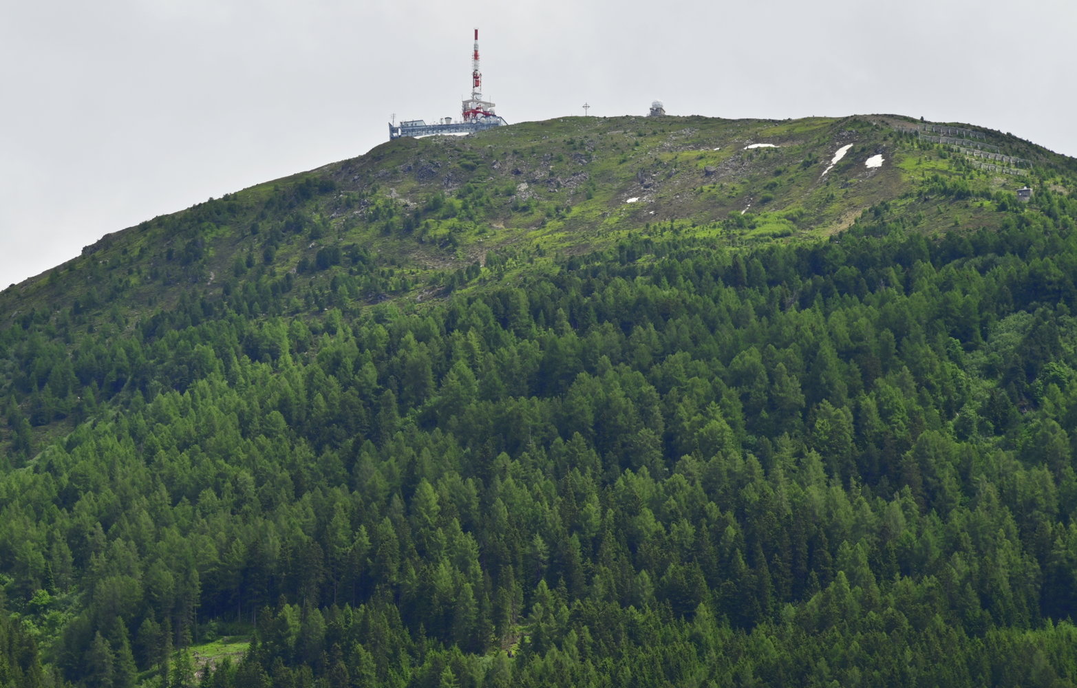Patscherkofel mit Sendeanlage im Süden.
